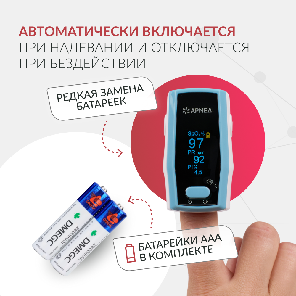 ПУЛЬСОКСИМЕТР Armed А300 (-)