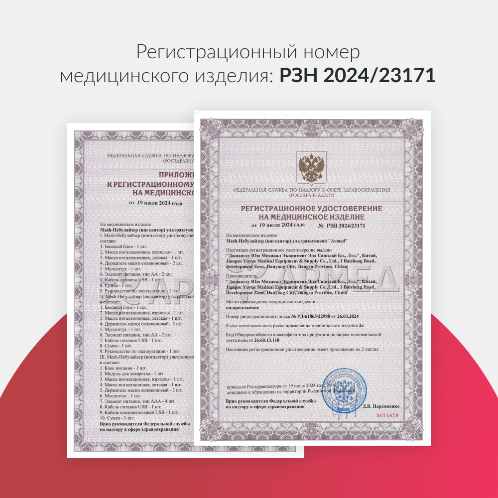 ИНГАЛЯТОР-НЕБУЛАЙЗЕР М102 «Armed» (-)