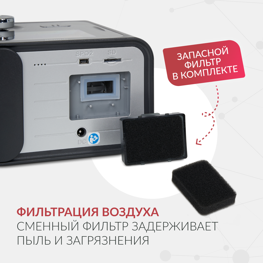 Аппарат для дыхательной терапии Yuwell YH-580 (CPAP/APAP) (-)