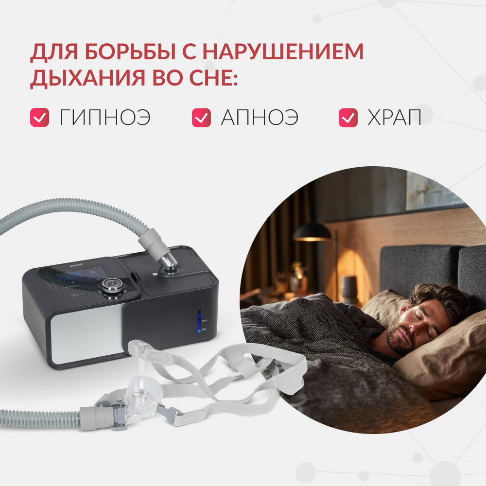 Аппарат для дыхательной терапии Yuwell YH-580 (CPAP/APAP) (-)
