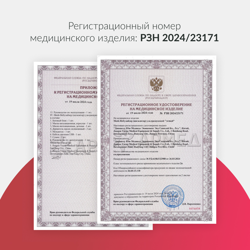 ИНГАЛЯТОР-НЕБУЛАЙЗЕР М118 «Armed» (-)